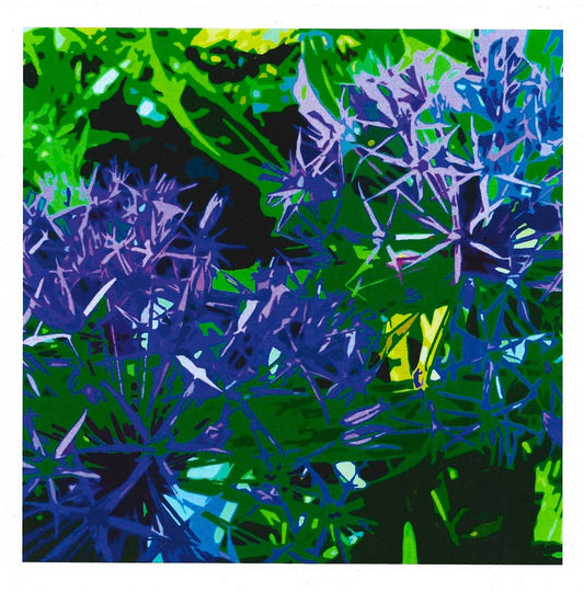 Blue Fireworks II card