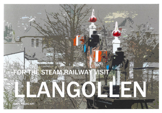 For the Steam Railway Visit Llangollen Grey T