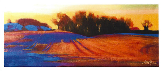 Evening Light Corner Field card