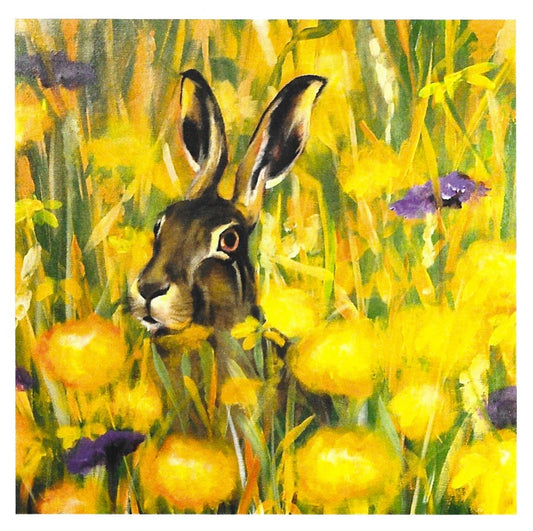 Meadow Hare card