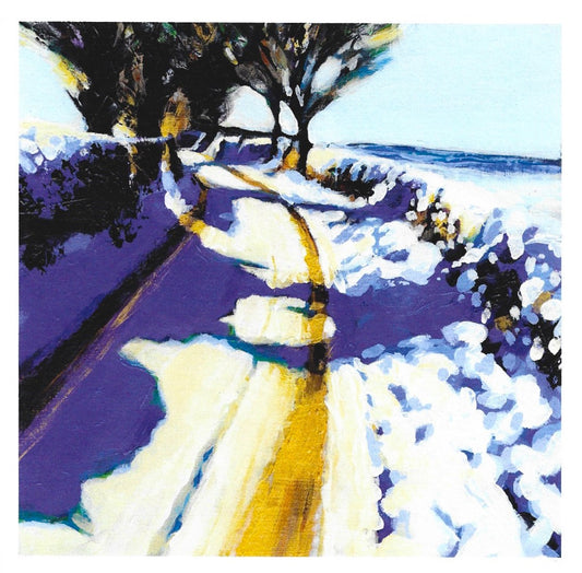 Elbridge Road in the Snow card