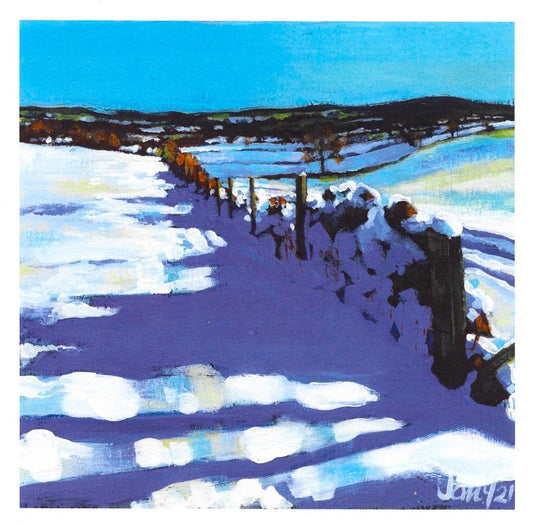 Elbridge Hedge in the Snow VI card