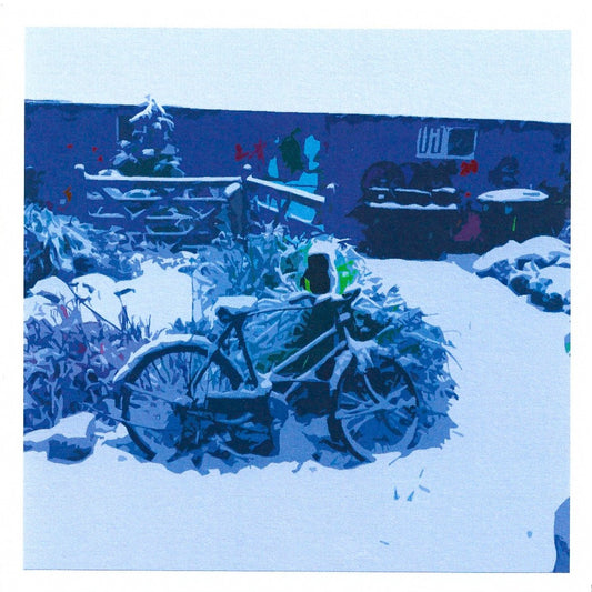 Bike in Winter card